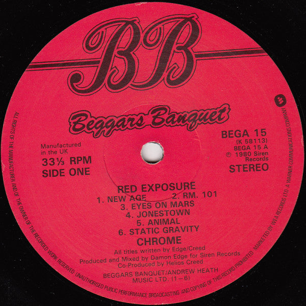 Chrome (8) : Red Exposure (LP, Album)