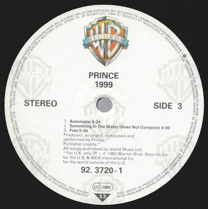 Prince : 1999 (2xLP, Album)