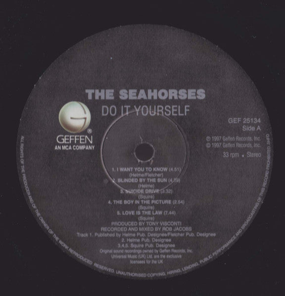 The Seahorses : Do It Yourself (LP, Album)