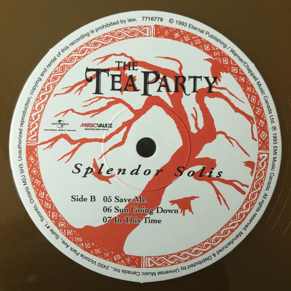 The Tea Party : Splendor Solis (LP, Tea + LP, S/Sided, Etch, Tea + Album, RE, RM)