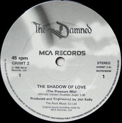 The Damned : The Shadow Of Love (The Pressure Mix) (12", Single)