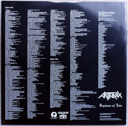 Anthrax : Persistence Of Time (LP, Album)