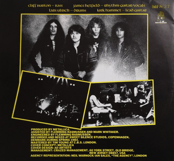 Metallica : Ride The Lightning (LP, Album, RE)