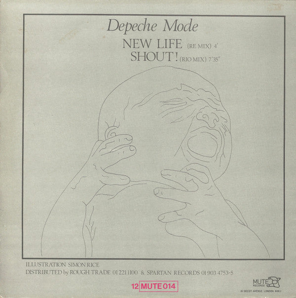 Depeche Mode : New Life (Re Mix) / Shout! (Rio Mix) (12", Single, Lin)