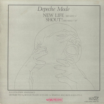 Depeche Mode : New Life (Re Mix) / Shout! (Rio Mix) (12", Single, Lin)