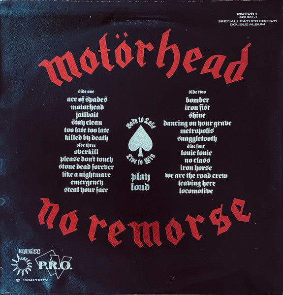 Motörhead : No Remorse (2xLP, Comp, Ltd, S/Edition, Lea)