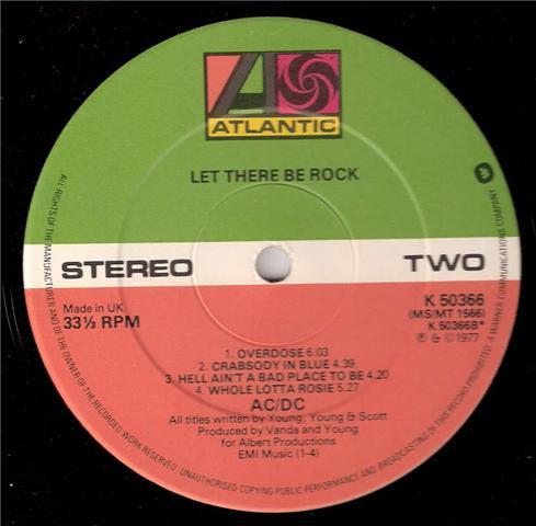 AC/DC : Let There Be Rock (LP, Album, RE)
