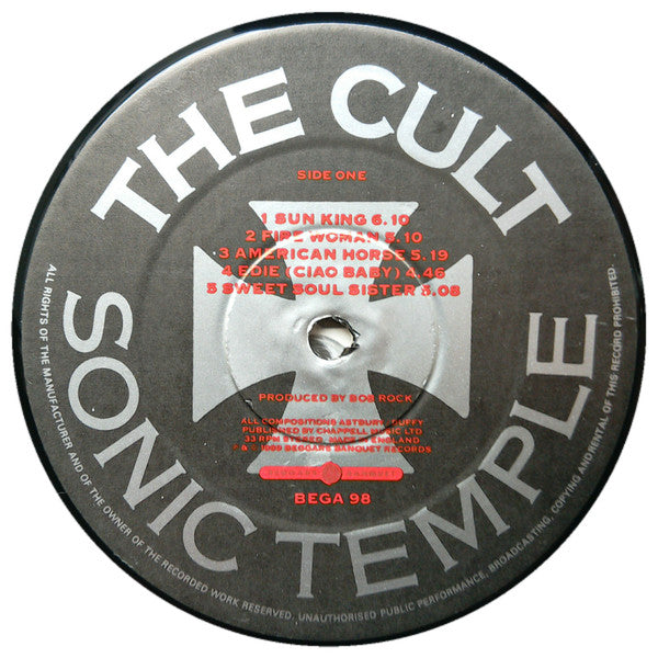 The Cult : Sonic Temple (LP, Album, Dam)