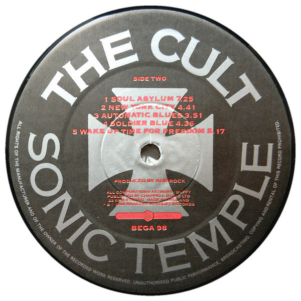 The Cult : Sonic Temple (LP, Album, Dam)