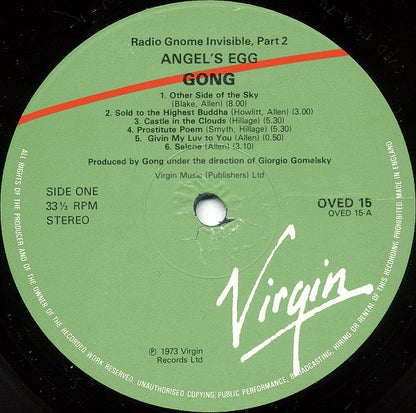 Gong : Angel's Egg (Radio Gnome Invisible Part 2) (LP, Album, RE)