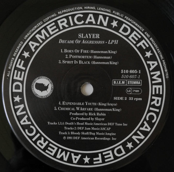 Slayer : Decade Of Aggression Live (2xLP, Album)