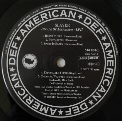 Slayer : Decade Of Aggression Live (2xLP, Album)