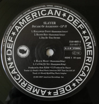 Slayer : Decade Of Aggression Live (2xLP, Album)