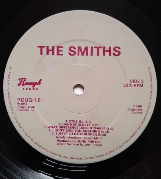 The Smiths : The Smiths (LP, Album, Sta)