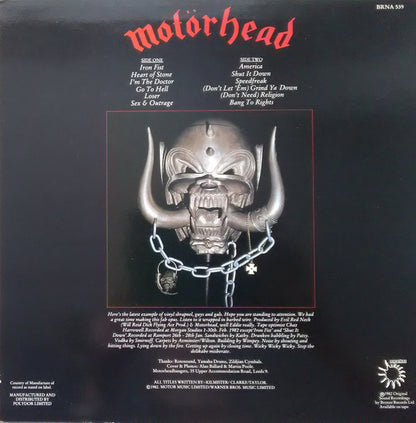 Motörhead : Iron Fist (LP, Album)