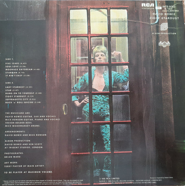 David Bowie : The Rise And Fall Of Ziggy Stardust And The Spiders From Mars (LP, Album, RE)