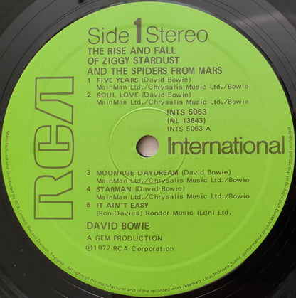 David Bowie : The Rise And Fall Of Ziggy Stardust And The Spiders From Mars (LP, Album, RE)