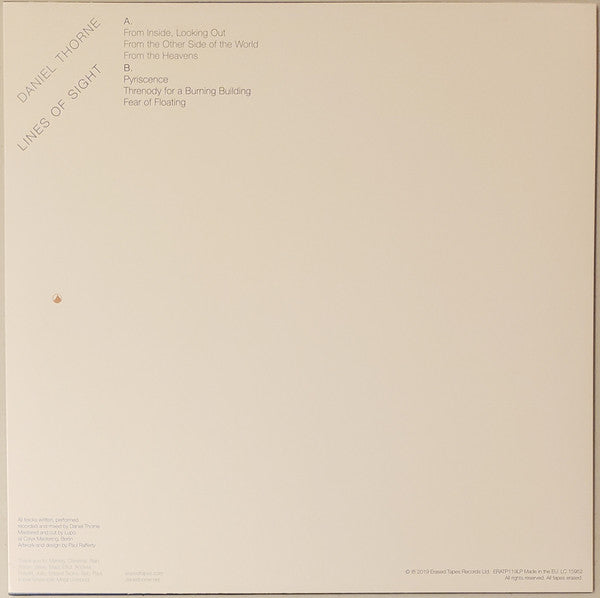 Daniel Thorne : Lines Of Sight (LP, Album)