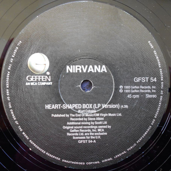Nirvana : Heart-Shaped Box (12", Single)
