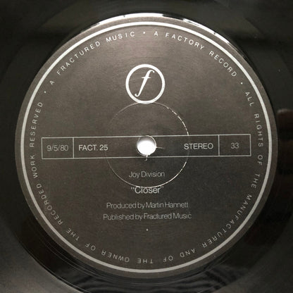 Joy Division : Closer (LP, Album, Str)