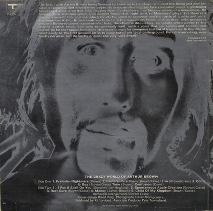The Crazy World Of Arthur Brown : The Crazy World Of Arthur Brown (LP, Album, Mono)