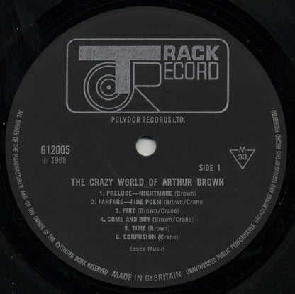 The Crazy World Of Arthur Brown : The Crazy World Of Arthur Brown (LP, Album, Mono)