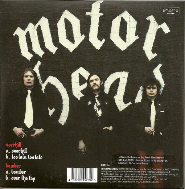 Motörhead : Overkill / Bomber (7", Single, Pic, RE, RM + 7", Single, Pic, RE, RM )