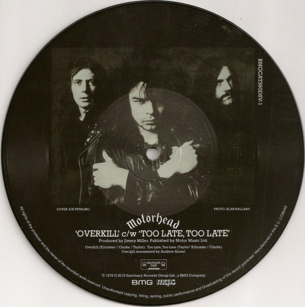 Motörhead : Overkill / Bomber (7", Single, Pic, RE, RM + 7", Single, Pic, RE, RM )