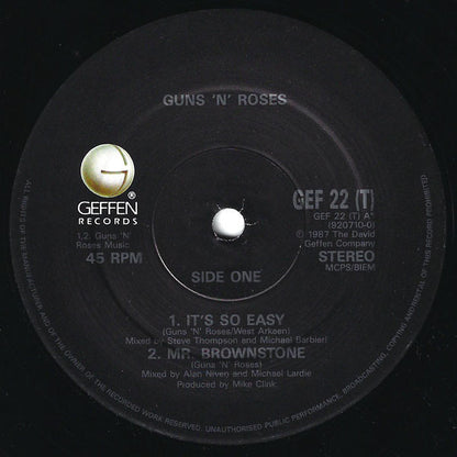 Guns 'N' Roses* : It's So Easy · Mr. Brownstone (12")