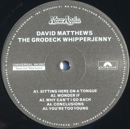 Dave Matthews (3) : The Grodeck Whipperjenny (LP, Album, RSD, RE)