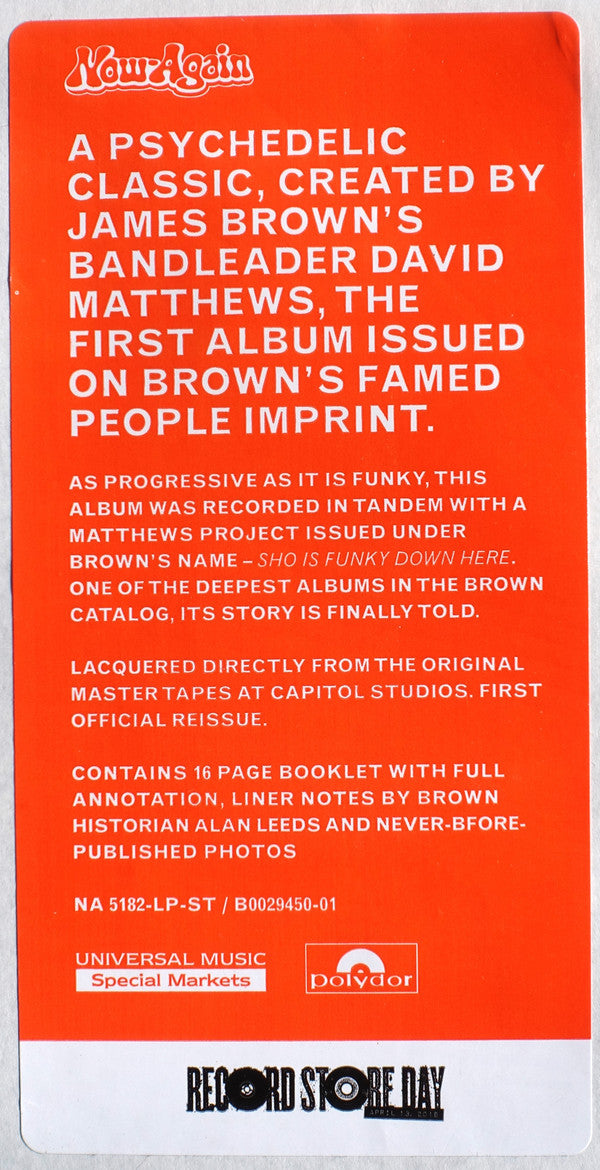 Dave Matthews (3) : The Grodeck Whipperjenny (LP, Album, RSD, RE)