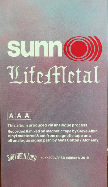 Sunn O))) : Life Metal (2xLP, Album, RSD, Ora)