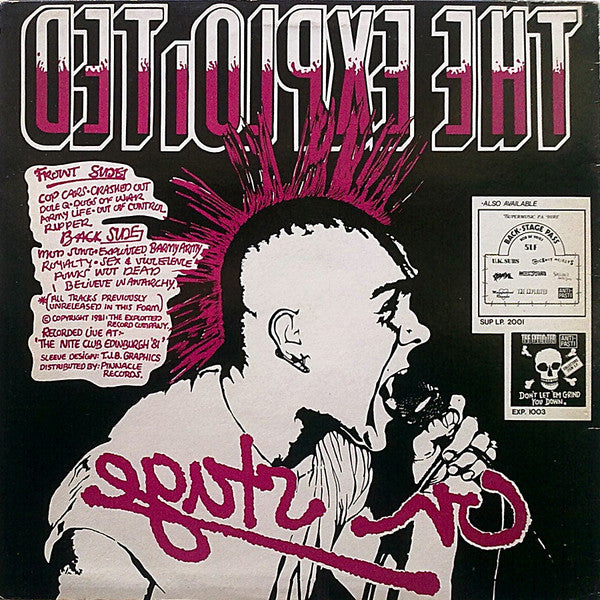 The Exploited : On Stage (LP, Album, P/Unofficial, Cle)