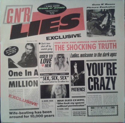 Guns N' Roses : G N' R Lies (LP, Album, Unc)