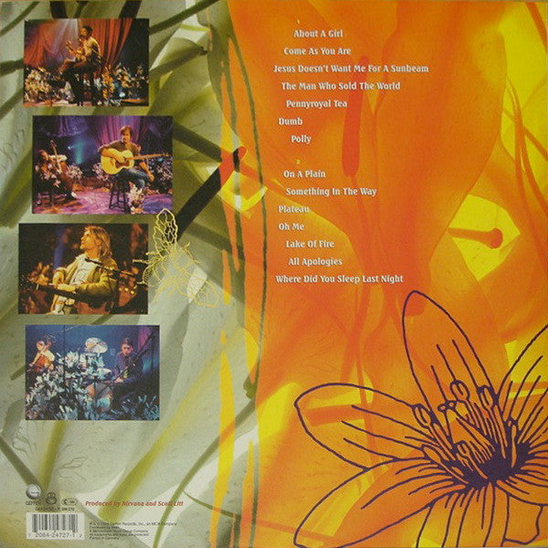 Nirvana : MTV Unplugged In New York (LP, Album, Whi)