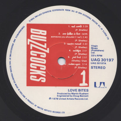 Buzzcocks : Love Bites (LP, Album, Emb)