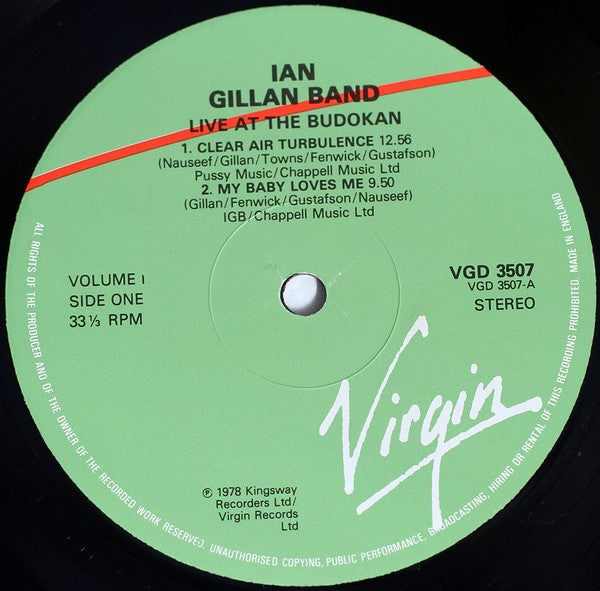 Ian Gillan Band : Live At The Budokan - Volumes I & II (2xLP, Album)
