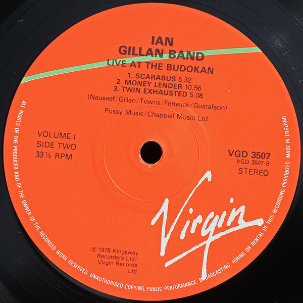 Ian Gillan Band : Live At The Budokan - Volumes I & II (2xLP, Album)