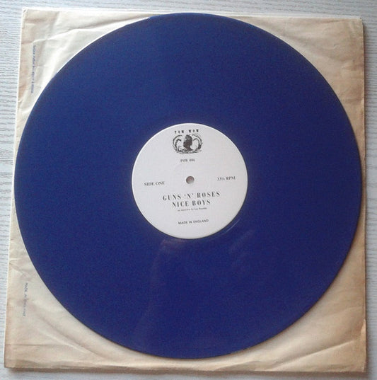Guns N' Roses : Nice Boys (12", Ltd, Unofficial, Blu)