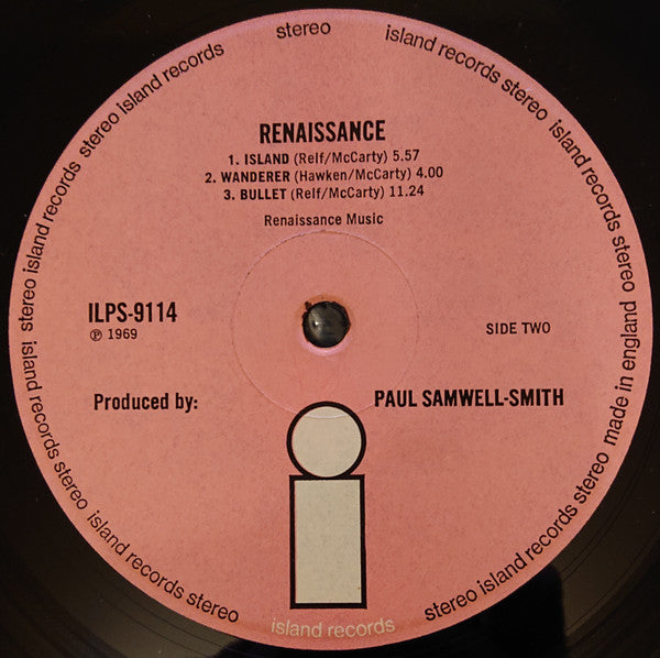 Renaissance (4) : Renaissance (LP, Album, Gat)