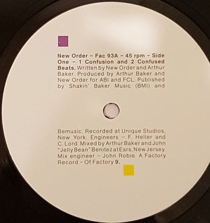 New Order : Confusion (12", Single, Emb)
