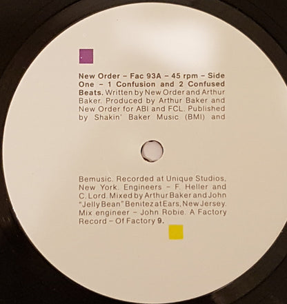 New Order : Confusion (12", Single, Emb)