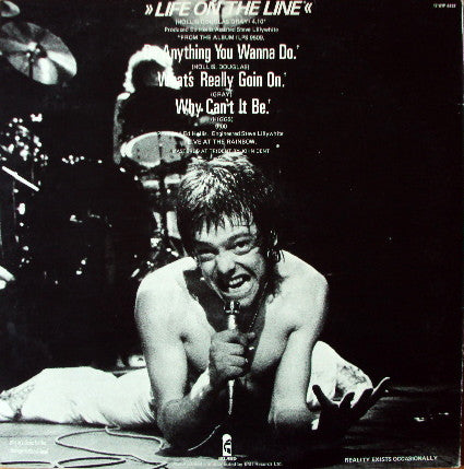 Eddie And The Hot Rods : Life On The Line (12", Single, Ltd)