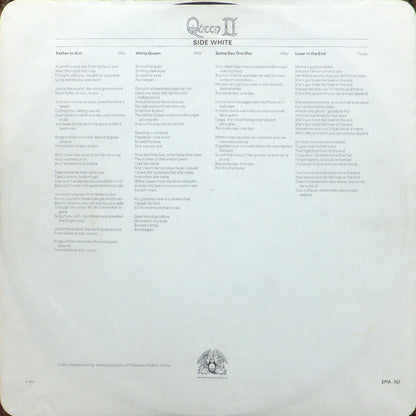 Queen : Queen II (LP, Album, RE, Gat)