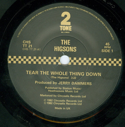The Higsons : Tear The Whole Thing Down (7")