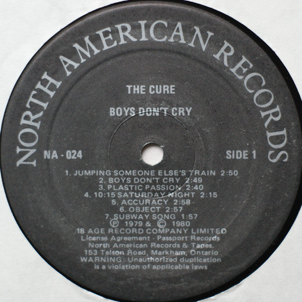 The Cure : Boys Don't Cry (LP, Album)