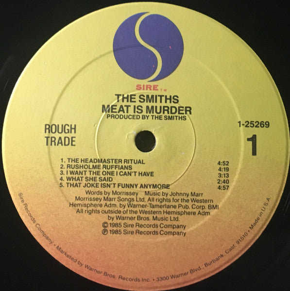 The Smiths : Meat Is Murder (LP, Album, Spe)