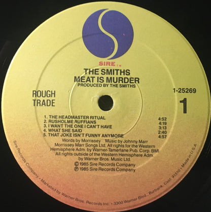 The Smiths : Meat Is Murder (LP, Album, Spe)