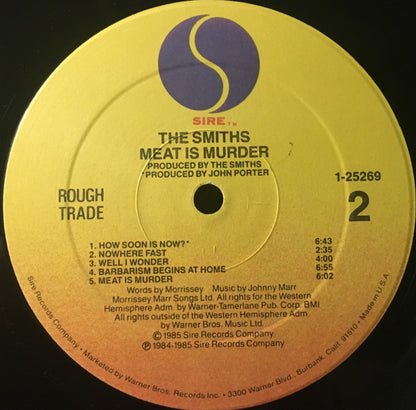 The Smiths : Meat Is Murder (LP, Album, Spe)
