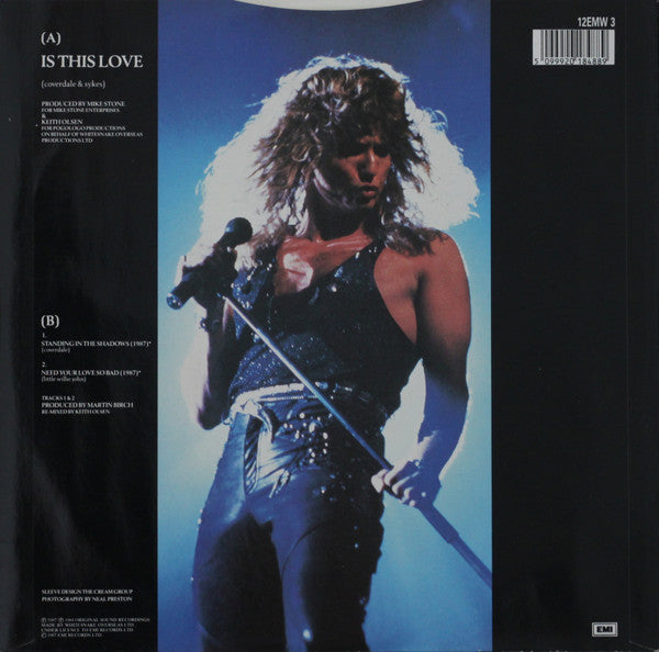 Whitesnake : Is This Love (12", Single, Ltd, Whi)